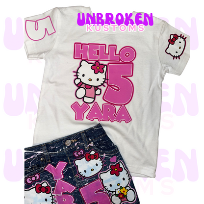 Hello Kitty Birthday Set - Hello Kitty Birthday Outfit - Hello Kitty Birthday