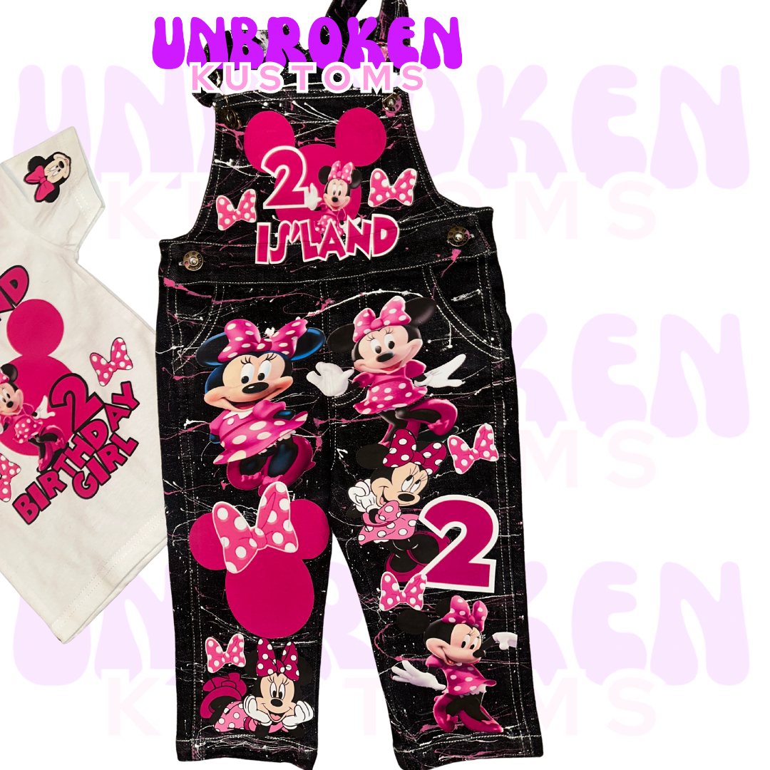 Minnie Mouse Birthday Set - Minnie Mouse Birthday Outfit - Minnie Mouse Birthday