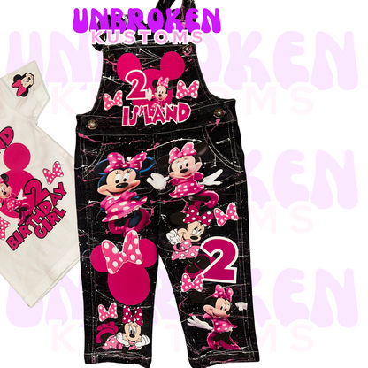 Minnie Mouse Birthday Set - Minnie Mouse Birthday Outfit - Minnie Mouse Birthday