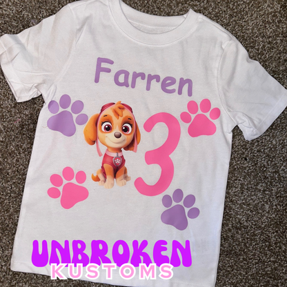 Skye Paw Patrol Custom Birthday Tutu Outfit