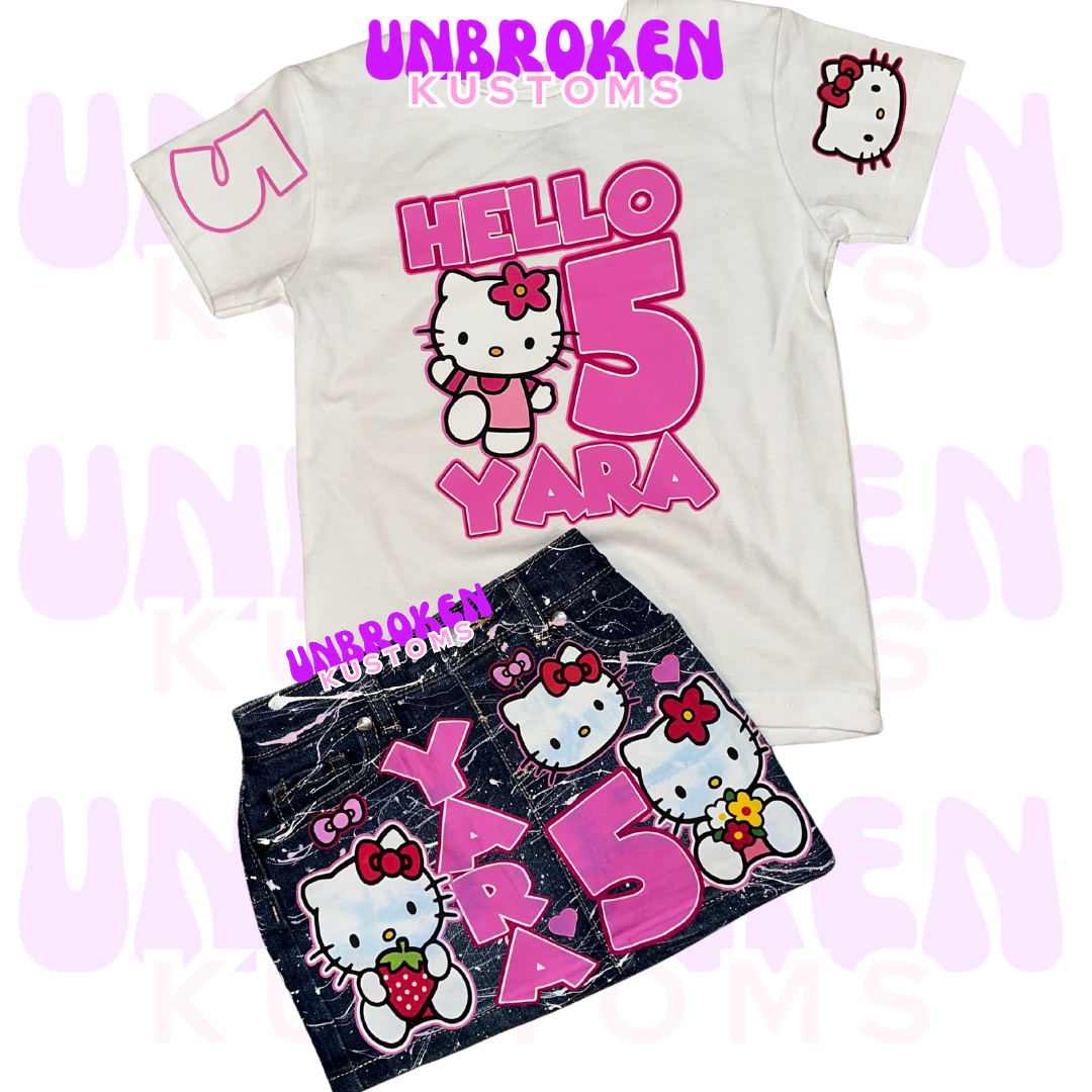 Hello Kitty Birthday Set - Hello Kitty Birthday Outfit - Hello Kitty Birthday
