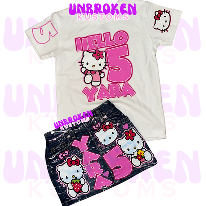 Hello Kitty Birthday Set - Hello Kitty Birthday Outfit - Hello Kitty Birthday