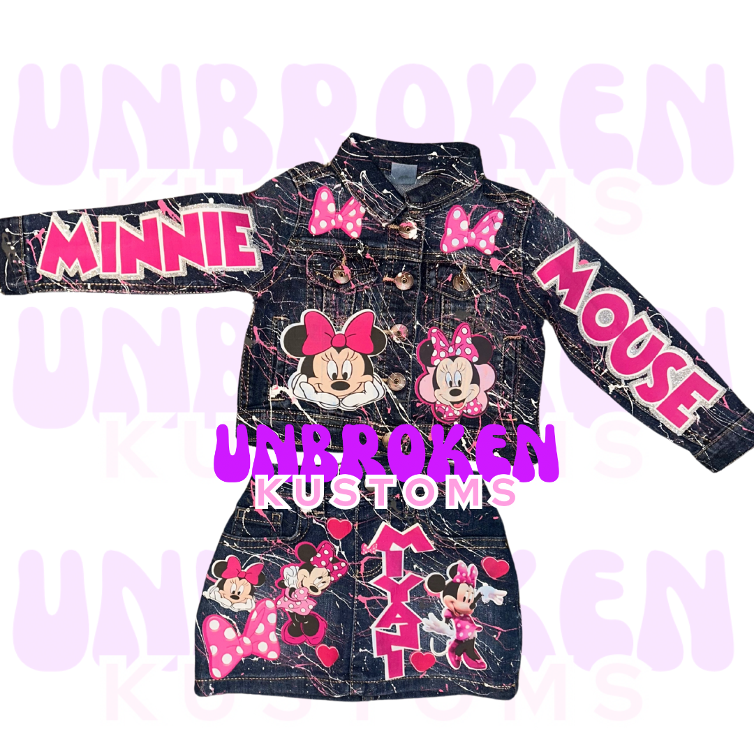 Minnie Mouse Skirt Set - Minnie Mouse Birthday Set - Minnie Mouse Birthday Outfit