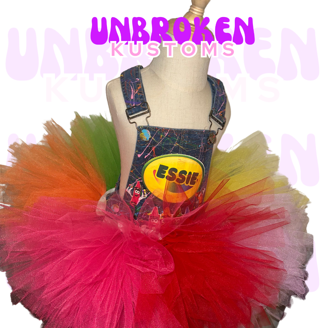 Crayola/Crayon Custom Birthday Tutu Outfit