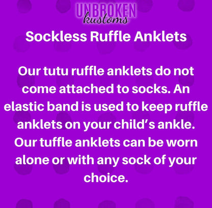Blue Kids Tutu Ruffle Socks